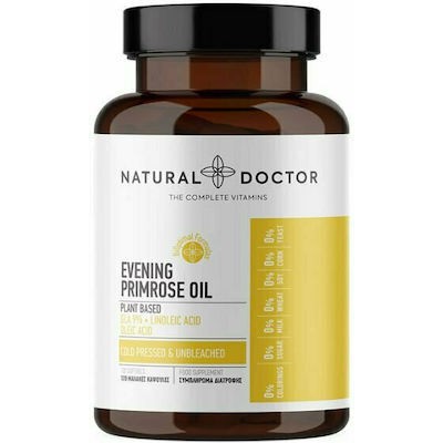 NATURAL DOCTOR Evening Primrose Oil Συμπλήρωμα Διατροφής Για Τις Διαταραχές Της Εμμηνόπαυσης 120 Μαλακές Κάψουλες