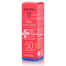 Apivita Bee Sun Safe Anti-Age & Anti Spot Face Cream SPF50 (Golden) - Κρέμα Προσώπου με Χρώμα, 50ml