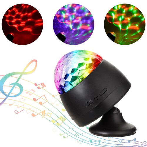 Mini disco ball qe ndryshon ngjyren me muzik 7x9cm