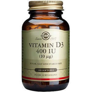 SOLGAR Vitamin D3 400iu 10mg 100softgels