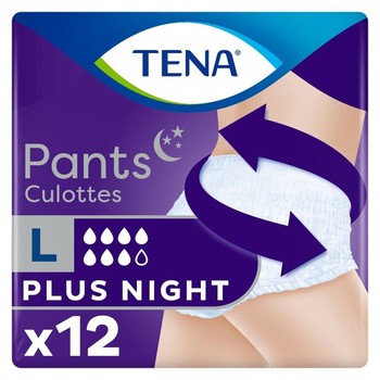 TENA PANTS PLUS NIGHT LARGE 12TMX
