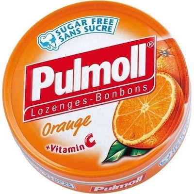PULMOLL Καραμέλες Για τον Λαιμό Με Πορτοκάλι & Βιταμίνη C 45g