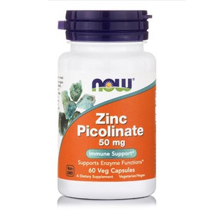 NOW Zinc Picolinate 50mg 60veg capsules