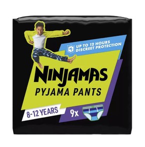 Pampers Ninjamas Pyjama Pants for Boys 8-12 Eτών (