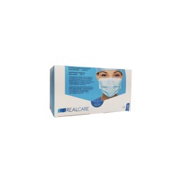 Real Care Disposable Medical Face Masks With Rubber 3-ply Type II BFE 98% 50 pieces