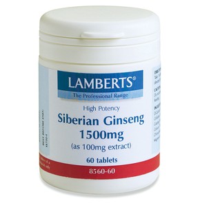 Lamberts Siberian Ginseng 1500mg 60 Tablets