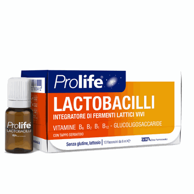 PROLIFE Lactobacilli Συμπλήρωμα Διατροφής Με Προβιοτικά Πρεβιοτικά & Βιταμίνες Β Αμπούλες των 8ml (1 συσκευασία των 7 φιαλιδίων)