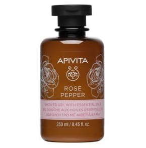 Apivita Rose Pepper Shower Gel with Essential Oils