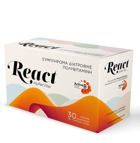 Evercare React HyPerVital Συμπλήρωμα Διατροφής Πολ
