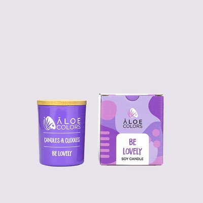 ALOE COLORS Soy Candle Be Lovely Αρωματικό Κερί Σόγιας Σε Βάζο 150g