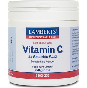 Lamberts Vitamin C as Ascorbic Acid, 250gr