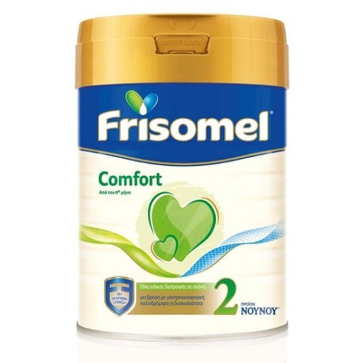 FRISOMEL Comfort No2 Βρεφικό Γάλα Σε Σκόνη Ειδικής Διατροφής Για Παλινδρόμηση ή Δυσκοιλιότητα Από 6 Μηνών 400g