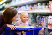 Baby supermarket shopping