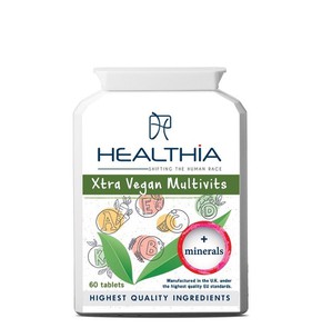 Healthia Xtra Vegan Multivitamins, 60Tabs
