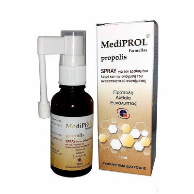 MEDICHROM Mediprol Propolis Spray Με Πρόπολη Για Τον Ερεθισμένο Λαιμό & Το Ανοσοποιητικό Σύστημα 30 ml