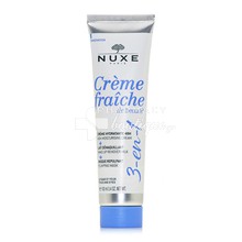 Nuxe Creme Fraiche 3 in 1 48H Moisturising Cream, Make-up Remover Milk & Plumping Mask - Ενυδάτωση / Καθαρισμός / Μάσκα Προσώπου, 100ml