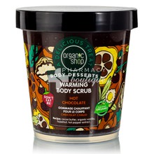 Organic Shop Body Desserts Warming Body Scrub Hot Chocolate - Θερμαντικό απολεπιστικό σώματος, 450ml