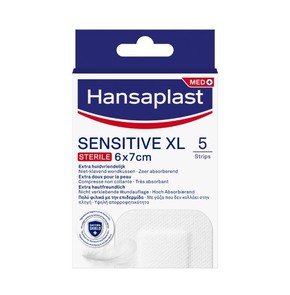 Hansaplast  Med+ Sensitive XL 6x7cm, 5pcs