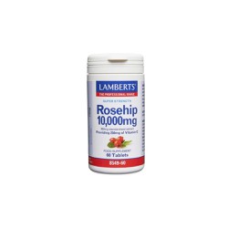 Lamberts Rosehip 10000mg Titrated Rosehip Fruit Extract Delivering 250mg Vitamin C 60 Tablets