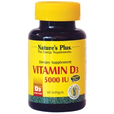 Nature's Plus Vitamin D3 5000IU Βιταμίνες 60Softge