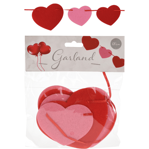 Shirit dekorativ "Garland" me zemra dyngjyrëshe 12