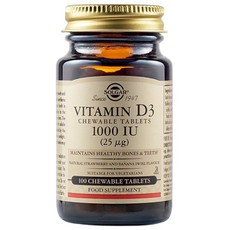 Solgar Vitamin D3 1000 IU Συμπλήρωμα Διατροφής 100