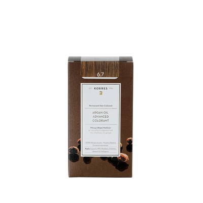 KORRES Argan Oil Advanced Colorant Βαφή Μαλλιών Cocoa 6.7 50ml