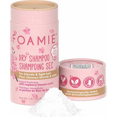FOAMIE Dry Shampoo Berry Blossom Blonde Ξηρό Σαμπουάν Για Ξανθά & Ανοιχτόχρωμα Μαλλιά 40gr