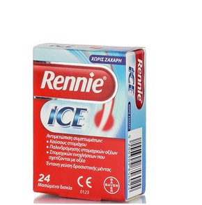 Rennie Ice Chew Dietary Supplement for Digestion, 