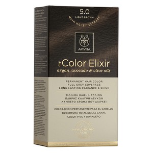APIVITA Βαφή μαλλιών color elixir N5.0 καστανό ανο