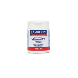 Lamberts Vitamin B12 1000μg (Cobalamin) Συμπλήρωμα Βιταμίνης B12 60 ταμπλέτες