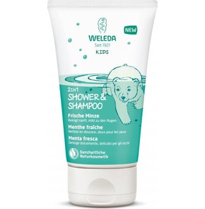 Weleda 2 in 1 Menthol Kids Shower Shampoo 150ml