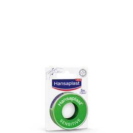 Hansaplast Sensitive Fixation Tape Υποαλλεργική Επιδεσμική Ταινία Χωρίς Λάτεξ 5m x 1,25cm, 1τεμ