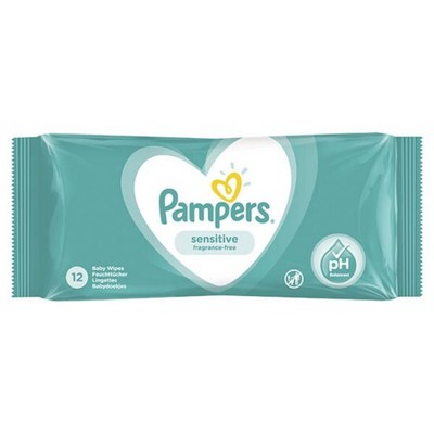 Pampers Baby Wipes Sensitive x12