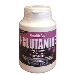 Health Aid L-Glutamine 500mg 60 Tablets