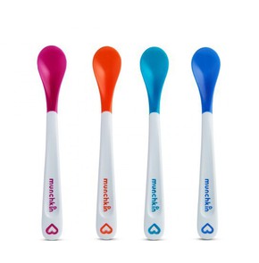 Munchkin Set 4 Spoons with White Hot® System 4 Pie