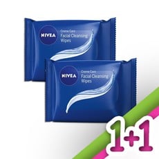 Nivea Creme Care Facial Cleansing Wipes Μαντηλάκια Καθαρισμού Προσώπου 20 Τμχ 1+1 Δώρο. Εμπλουτισμένα με τα πολύτιμότερα στοιχεία φροντίδας της κρέμας Nivea.