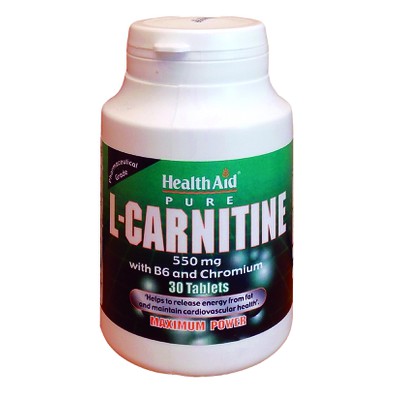 HEALTH AID L-Carnitine 550mg & Vitamin B6 10mg & C