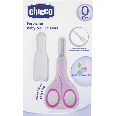 CHICCO Safety Scissors With Pink Case