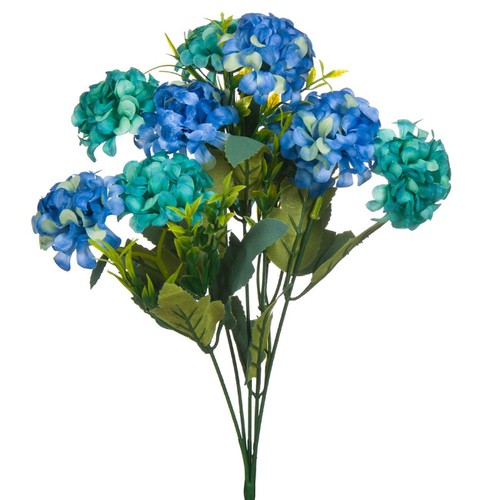 Buqetë Me Lule Dekoruese Lule Bore Blu 37 Cm