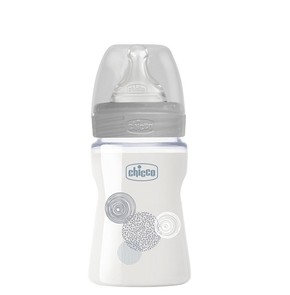 Chicco Well-Being Anti-Colic Glass Bottle with Sil