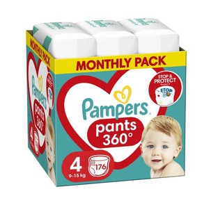 Pampers Pants No4 (9-15Kg) Monthly Pack (176 pcs P