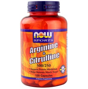 Now Foods Arginine & Citrulline 500/250mg - Μεταβο
