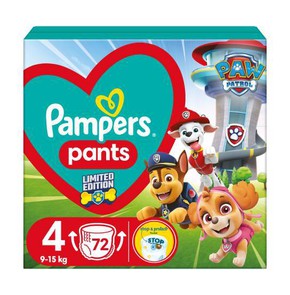 Pampers Pants Paw Patrol Edition Size 4, 72 Nappie