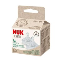 Nuk For Nature Medium 2τμχ - Θηλές Σιλικόνης Μεσαί