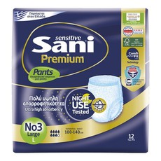Sani Sensitive Premium Pants Large No3 Ελαστικό Εσ