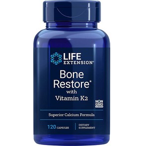 Life Extension Bone Restore with VitK-2, 120caps