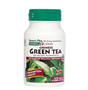 Natures Plus Green Tea 400mg, 60 Herbal Capsules