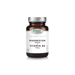 Power Health Platinum Range Magnesium 350mg & Vitamin B6 12mg Nutritional Supplement For Energy & Mental Uplift 30 capsules