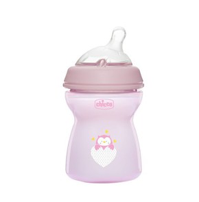 Chicco Natural Feeling Plastic Bottle with Silicon